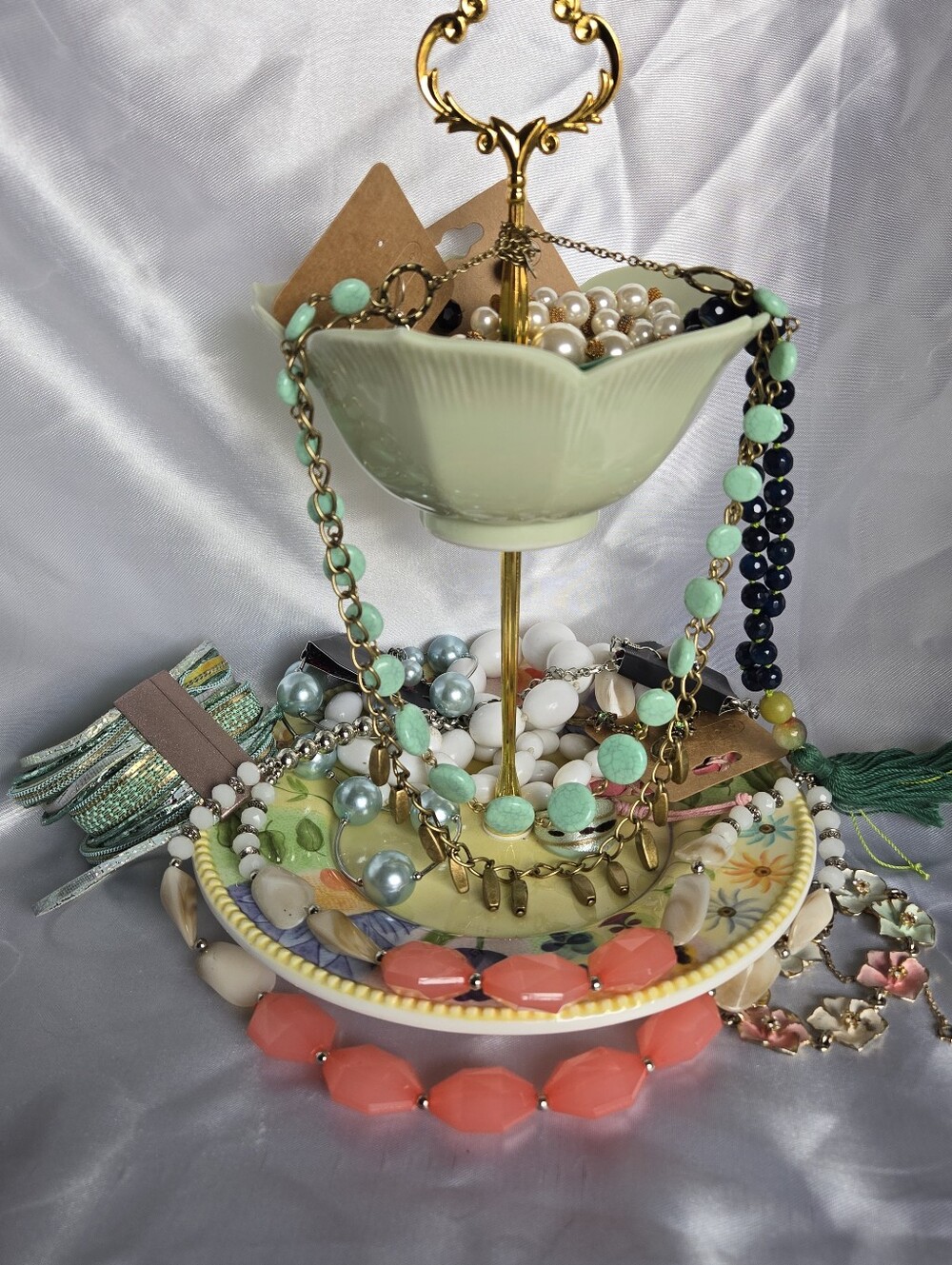 Mystery Teacup Jewelry Stand